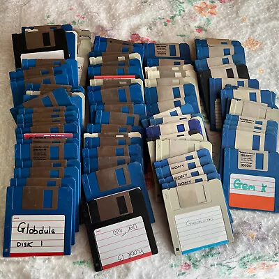 80 X 3.5  Amiga Floppy Disks - Untested Used Blanks - Vintage • £24.99