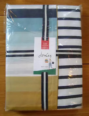 BNIP JOULES CAMBRIDGE STRIPE COVER SET - DOUBLE SIZE - In MULTICOLOUR Cotton • £70