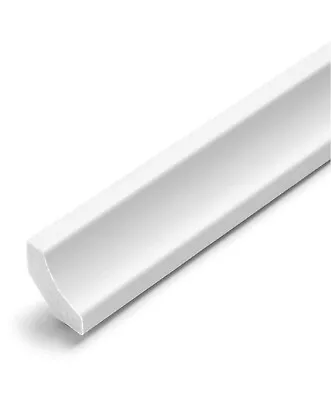 White Edge Beading Molding - 10 Lengths - 2.4m Each Length - Scotia Edging Strip • £55