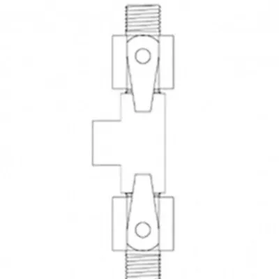 Paasche Airbrush: HFM X2 1/4 Inch Outlet Manifold NPT Fittings Assembly Requ... • $19.95