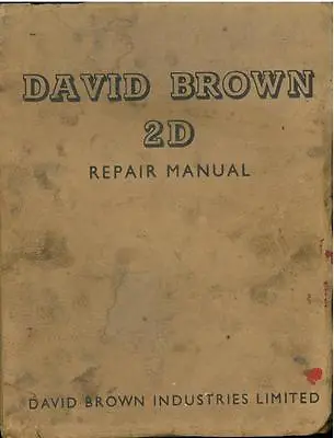 £19.99 • Buy David Brown 2d Tractor Workshop Repair Service Manual - Zy4