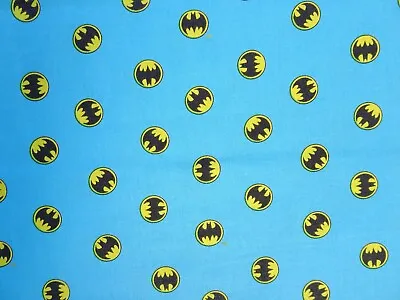 1 Metre Piece 100% Cotton Fabric Patchwork Quilting Craft - Batman • £4.40