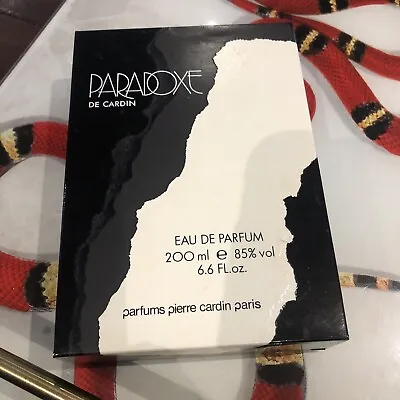 £60 • Buy PARADOXE By PIERRE CARDIN  EAU DE PARFUM EDP Huge 200ml SPLASH Rare
