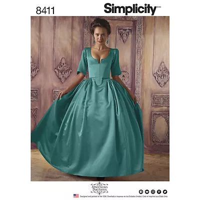 Simplicity SEWING PATTERN 8411 Misses 18th Century French Costume 6-14 Or 14-22 • £14.99