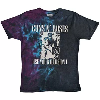 Guns N Roses 'Use Your Illusion Monochrome' Dye Wash T Shirt - NEW • £15.49