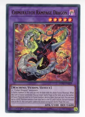 Yugioh Chimeratech Rampage Dragon LEDD-ENB29 Ultra Rare 1st Edition NM/LP • £1.79