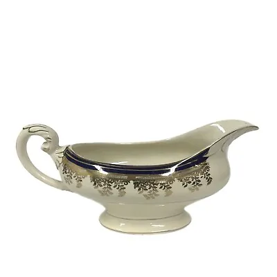 VTG Myott & Son Royalty 1559 Cobalt Blue With Gold Filigree Floral Gravy Boat • $9.99