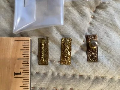 Brass Gold  Doorknobs And Door Handles Lot Of 5 Dollhouse Miniatures • $8.99