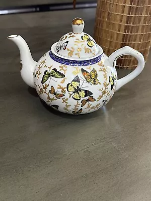 Formalities By Baum Bros Full Sized Teapot - BUTTERFLIES ALL OVER • $25