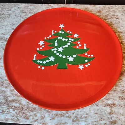 Waechtersbach Germany Vintage Christmas Tree 12” Serving Plate Cake Platter U28 • $18.50