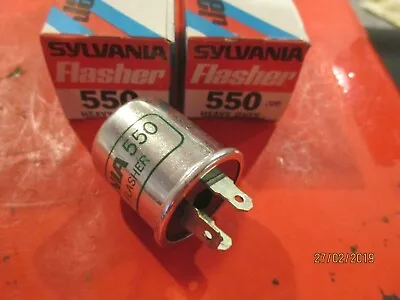 550--sylvania -lot Of 2- Flasher--made In Usa--new Heavy Duty 12 Volt  1-6 Lamps • $12.95