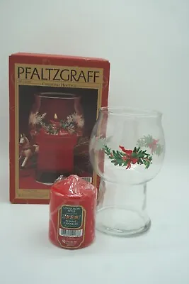 Pfaltzgraff Meadow Lane 8  Clear Glass Floating Candle Holder 1995 NIB • $18.99