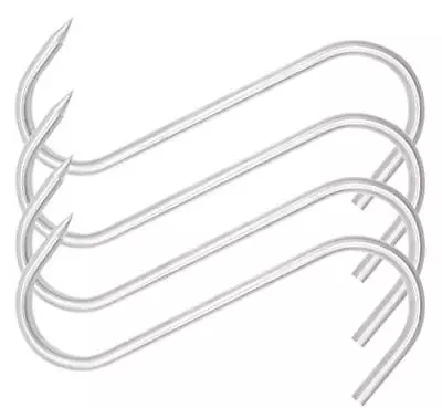 Hooks For Meats With 8mm Heavy Duty S-Hooks Stainless Steel • $22.10