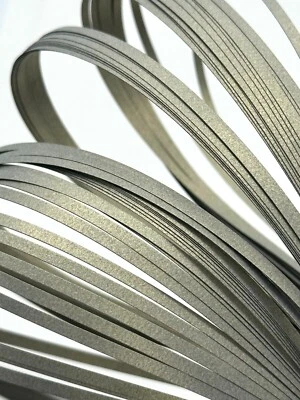 £3.79 • Buy 60 Quilling Quality Paper Strips 54cm In Metallic Colours - 3mm/5mm Wide Craft