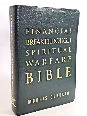 Financial Breakthrough Spiritual Warfare Bible KJV Morris Cerullo Leather Bound • $52.19