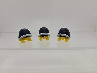 Super Mario Buzzy Beetle .5  X .5  Nintendo Furuta Choco Egg Figures Lot Of 3 • $19.99