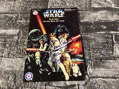 Dave Prowse Darth Vader Very Rare Star Wars Toy Card Hand Signed With COA • £49.99