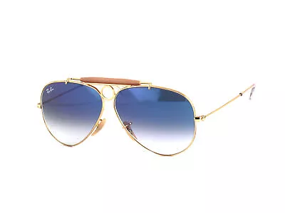 Ray-Ban Sunglasses RB3138 SHOOTER  Gold/blue Gold Blue Man Woman • $145.72