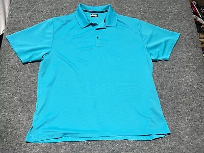 Ben Hogan Polo Shirt Adult 3XL XXXL Blue Striped Lightweight Golf Casual Mens • $18.99