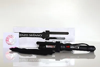 $89.99 • Buy NEW Enzo Milano Bi-Tube Professional Clipless Curling Iron #BI1316B Vintage Curl