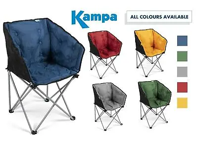 Kampa Tub Chair Padded Camping Caravan Garden Range Of Colours NEW 2022 • £27.26