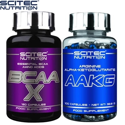 £40.74 • Buy BCAA X 120Caps & AAKG 100Caps Arginine Nitric Oxide Booster Amino Acids Recovery