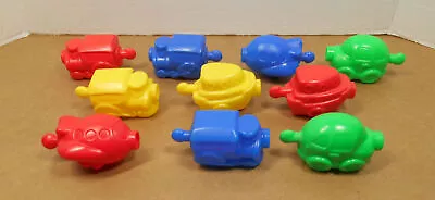 Fisher Price Snap Lock Bead Lot Of 10 Transportation Car Plane Train Ship P18 • $17.95