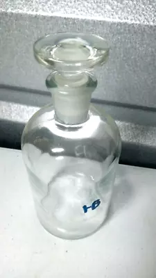 TCW Wheaton Vintage ~500ml 1/2L Glass Lab Apothecary Bottle W/Ground Stopper • $18.27