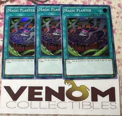 3x (M/NM) - Magic Planter - SHVA-EN055 - Super Rare - 1st Edition YuGiOh • $3.90