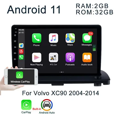 $199.99 • Buy For Volvo XC90 2004-2014 9 Android 11 Carplay Car Radio GPS Navi Stereo Wifi