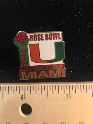NEW 2002 Rose Bowl National Championship Collectable Lapel Pin  Miami Hurricanes • $12.99