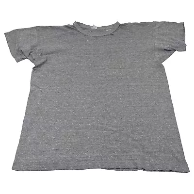Vintage 80s Champion 88/12 Rayon Blend Blank Gray Grey T-Shirt Single Stitch XL • $34.97