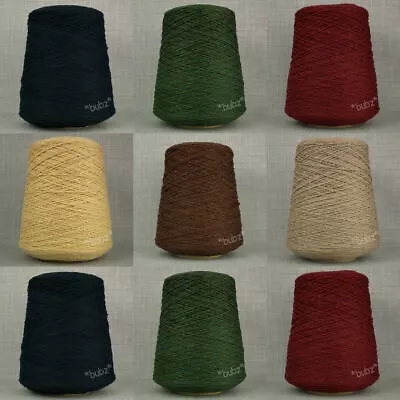 £17.95 • Buy BRITISH 4 PLY SUPER SOFT MERINO WOOL YARN 400g CONE LAMBSWOOL MACHINE KNITTING
