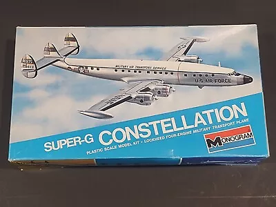 Vintage 1978 Monogram Model Airplane ~ Super-G Constellation 7591 ~ 1/135 - CIB • $12.99