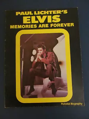 Vintage PAUL LICHTER ELVIS MEMORIES ARE FOREVER Picture Book COOL MOVIE POSTERS • $9.99