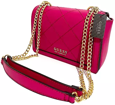 GUESS Bonaire CROSSBODY SHOULDER BAG HANDBAG Pink AUTHENTIC Brand New With Tags • $117.95