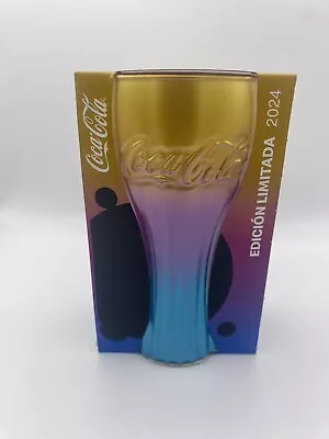 McDonald’s Coca Cola Glass Frosted Rainbow Limited Edition App Exclusive Spain • £40