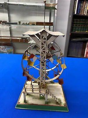 Vintage German Late 1800’s To Early 1900’s Tin Crank Ferris Wheel • $995