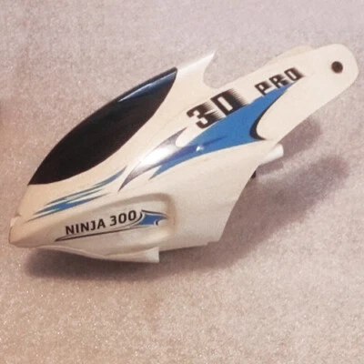 £3.40 • Buy Heather Helicopter Ninja 300 3D Pro SKYARTEC Replacement RC Canopy Damaged