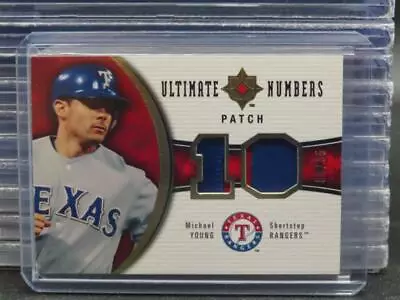 2006 Ultimate Collection Michael Young Ultimate Numbers GU Patch #4/35 Rangers • $0.99