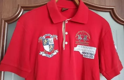 Mens La Martina Tradicion Del Polo Argentino Embroidered Polo Shirt Size S • $30