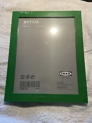 New IKEA Nyttja GREEN Picture Photo Frame 8.5” X 11”  Sealed Discontinued • £10.40