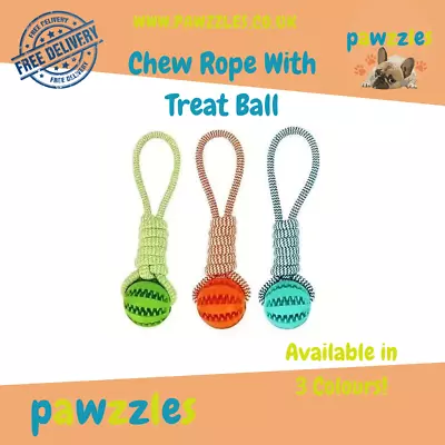 Pet Dog Chew Toys Braided Rope Indestructible Dog Teeth Dental Cleaner Gifts • £5.99
