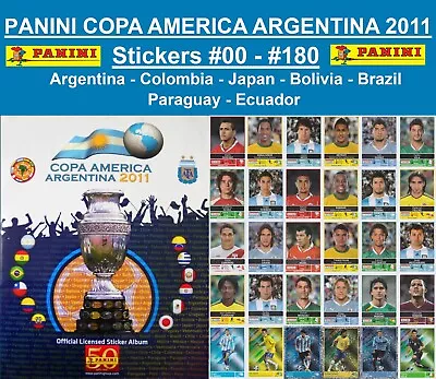 Panini Copa América Argentina 2011 - Stickers #00 - #180 - BUY 1 GET 1 FREE • $1.25