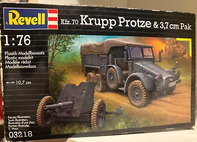 Revell Kfz 70 Krupp Protze & 37cm Pak Model Kit 1:76 #03218 New Old Stock • $37.77