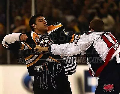 Milan Lucic Boston Bruins Signed Autographed Fight Vs Capitals 16x20 • $49.99