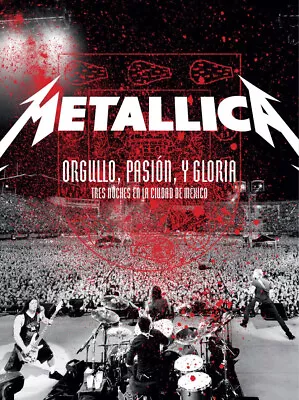 Metallica Orgullo Pasion Y Gloria Live In Mexico Deluxe Mexican Edition 2CD+DVD • $79.98