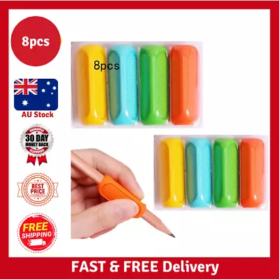 Pencil Grips8Pcs Pencil Grips For Kids Handwriting Universal Ergonomic • $11.89