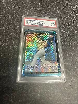 2002 Bowman Chrome Draft Miguel Cabrera Rookie XFractor /150 PSA 9 Mint MVP RC • $699.99