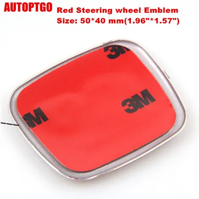 Red Steering Wheel Emblem Badges For Honda Civic Cr-v Accord Odyssey City Fit B • $17.98